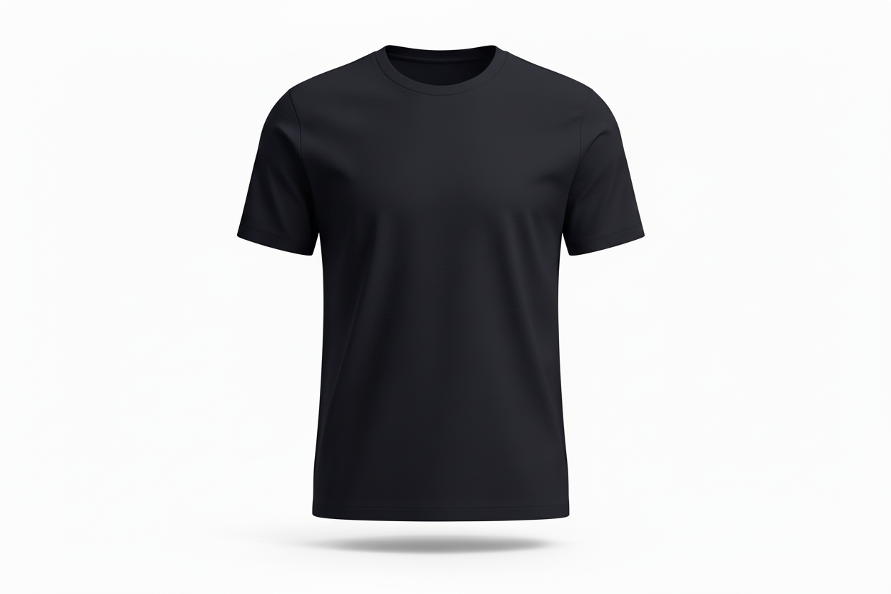 Black round neck tshirt