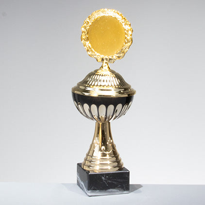 Gold and black cup