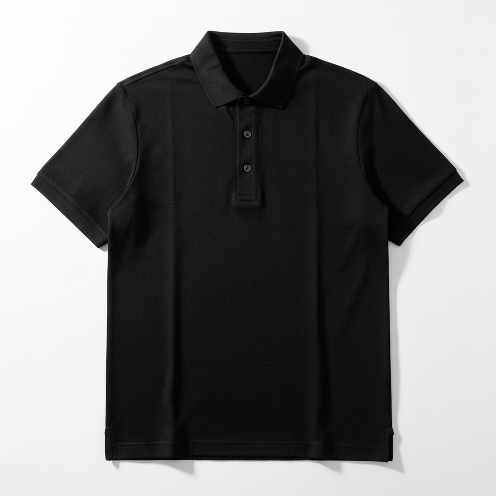 create black polo tshirt